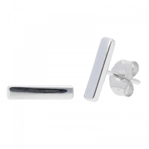 Deutsch Signature Thin Bar Stud Earrings