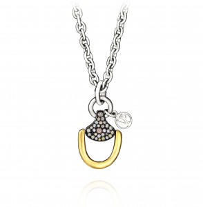 Vincent Peach Churchill Downs Necklace With Multi Diamond