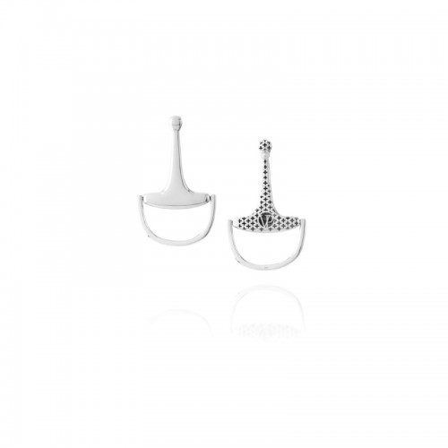 Vincent Peach Equestrian Bit Med Earrings