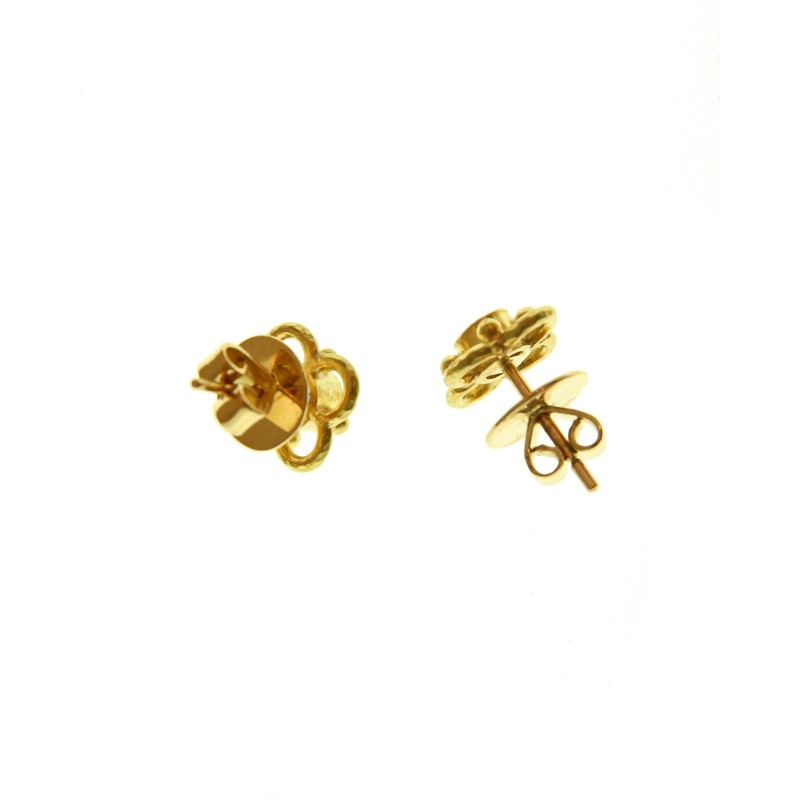 Diamond Stud Earrings with Arches