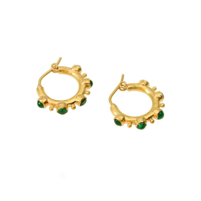 Emerald Hoops