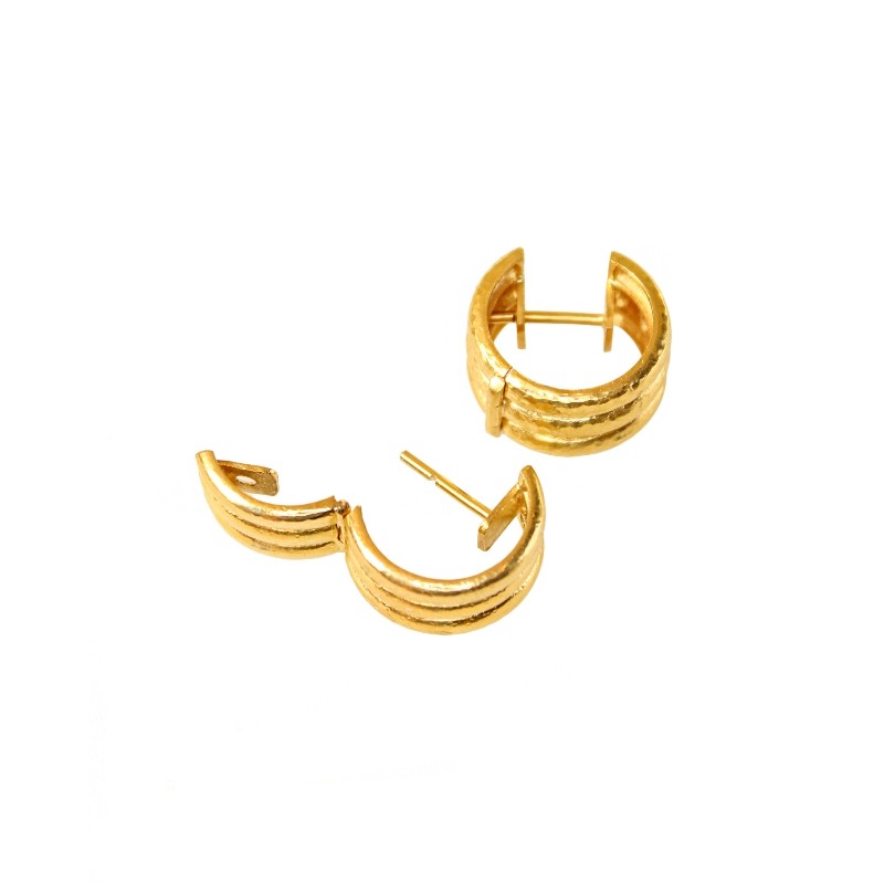 Banded Hoop Earrings
