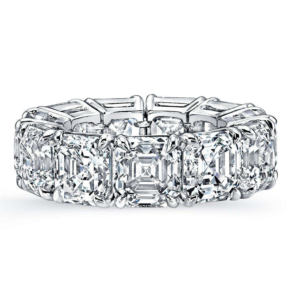 Norman Silverman Asscher Diamond Eternity Band