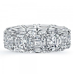 Norman Silverman Asscher Diamond Eternity Band