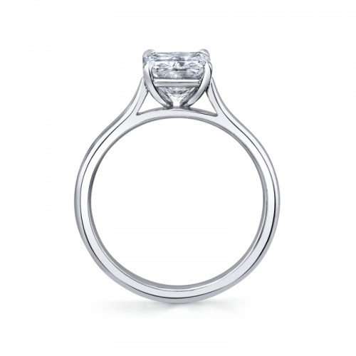 Norman Silverman 2.02 Carat Platinum Radiant Cut Engagement Ring