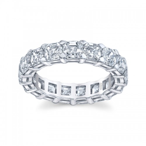 Norman Silverman Asscher Cut Diamond Eternity Band