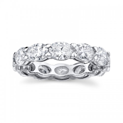 Norman Silverman East-West Oval Cut Eternity Band