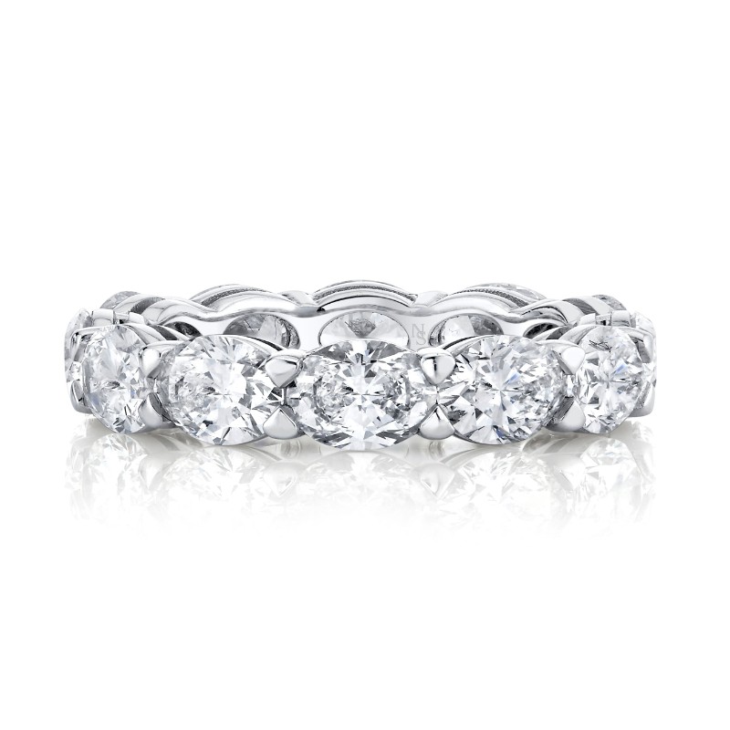 Norman Silverman East-West Oval-Cut Diamond Eternity Band