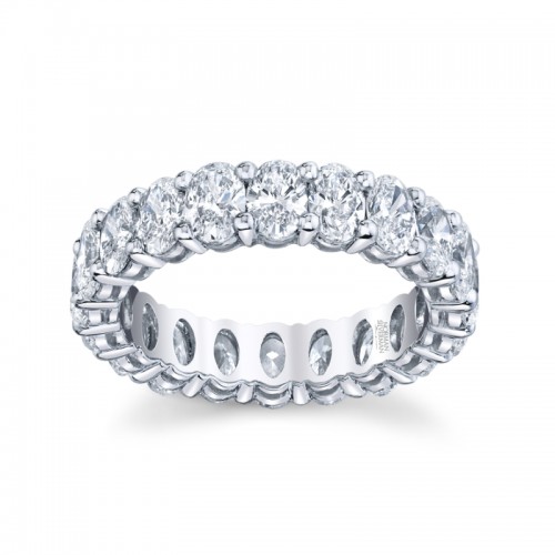 Norman Silverman Oval Cut Eternity Band