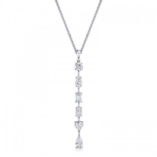 Norman Silverman Fancy Shape Diamonds Pendant