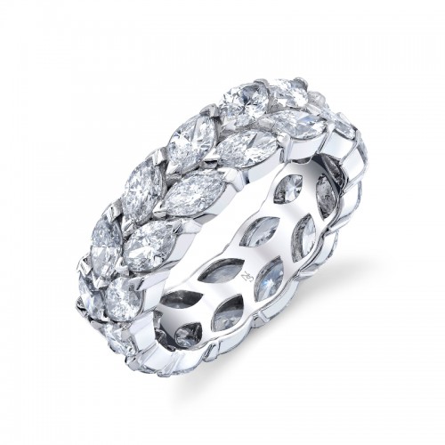 Norman Silverman Marquise Cut Diamond Eternity Band