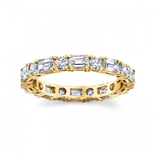 Norman Silverman Alternating Diamonds Eternity Band
