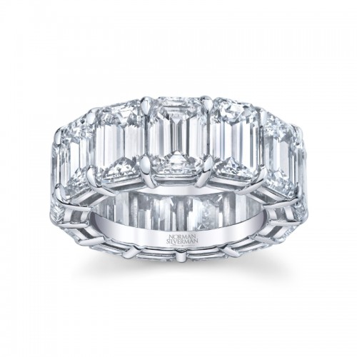 Norman Silverman 17.68 Carat Platinum Eternity Band