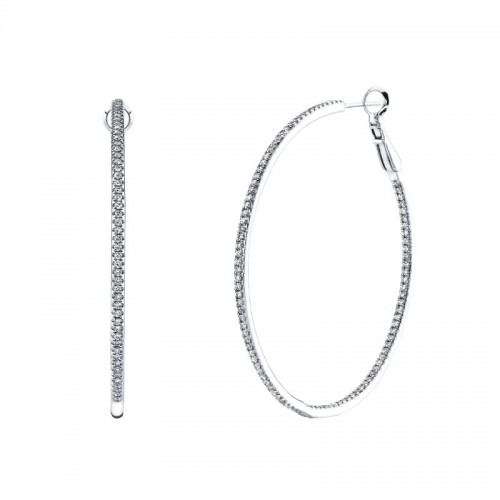 Deutsch Signature Round Micro Wire/Micro Set Hoop Earrings