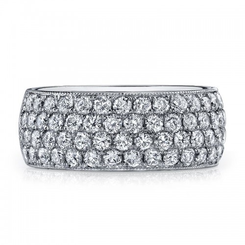Deutsch Signature Domed Pave Eternity  Band