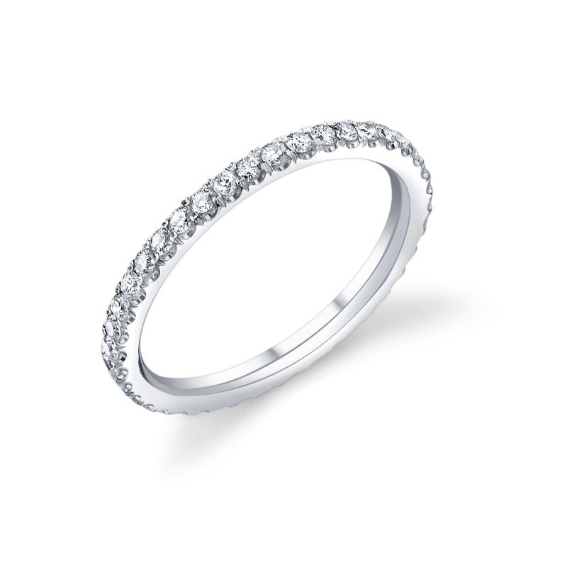 Deutsch Signature U Prong Micro Wire Eternity  Band