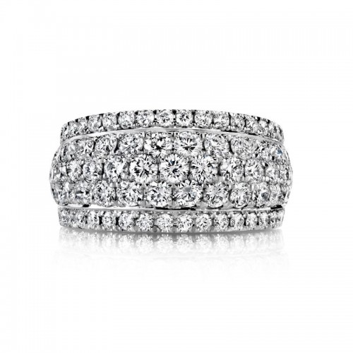Deutsch Signature Wide Micro Pave Domed Eternity  Band