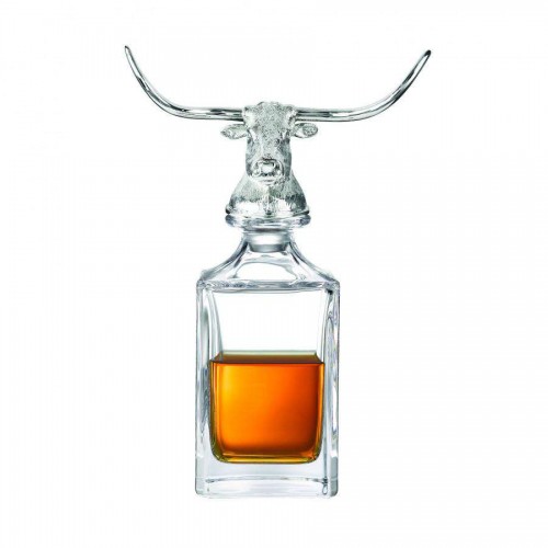 Deakin & Francis Longhorn Bull Crystal Decanter