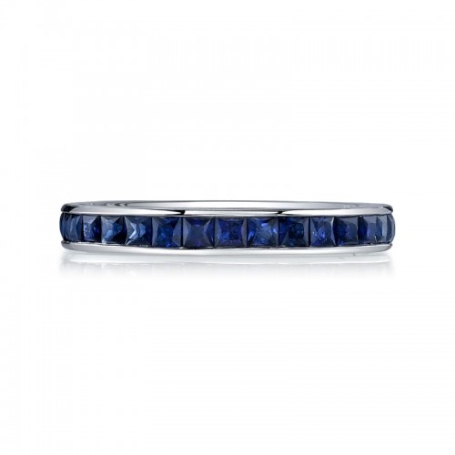 Deutsch Signature Sapphire Channel set Eternity Band