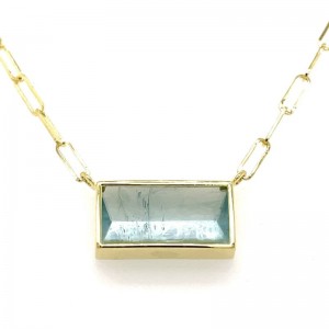 Lauren K Aquamarine Bea Necklace