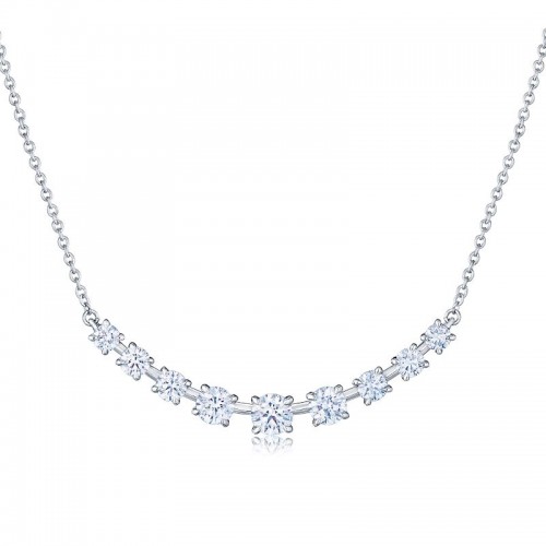 Kwiat Nine-Stone Demi Necklace with Diamonds