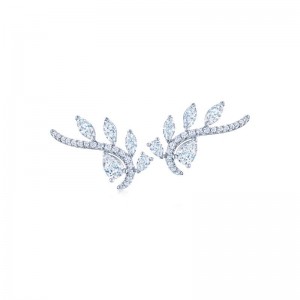 Kwiat Climber Vine Diamond Earrings