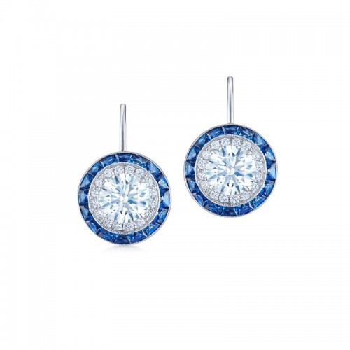 Kwiat Drop Silhouette Diamond Earrings