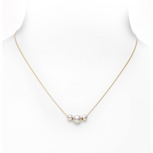 Mikimoto 3 Akoya Pearls Pendant