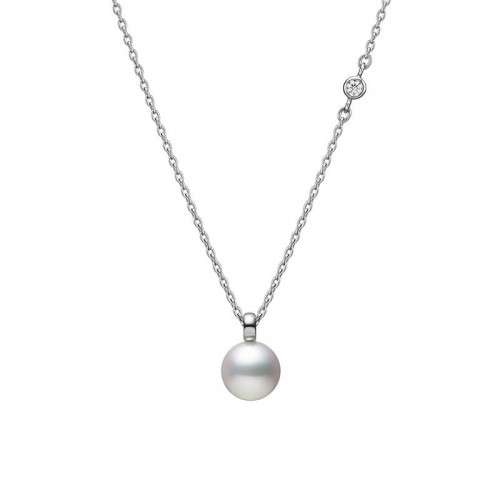 Mikimoto Akoya A+ Diamond Station Necklace