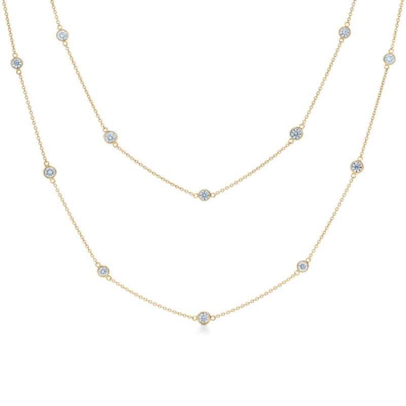 Kwiat Diamond Strings Quads Necklace, 16 Inch Length