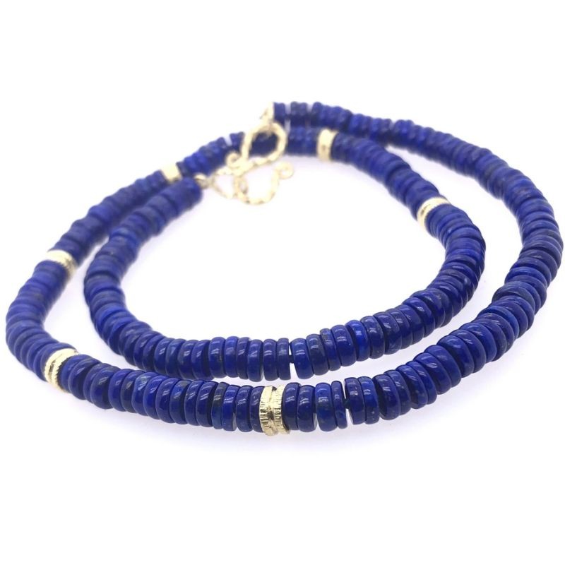 Lauren K Blue Lapis Beaded Necklace