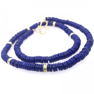 Lauren K Blue Lapis Beaded Necklace