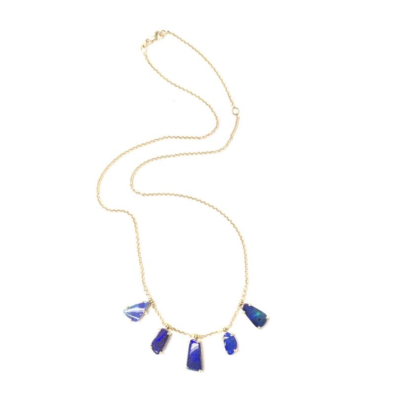 Lauren K Joyce Boulder Opal Fringe Necklace