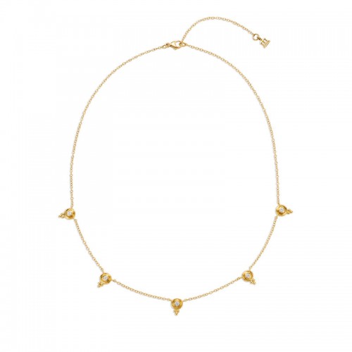 Temple St. Clair 18K Five Diamond Temple Necklace