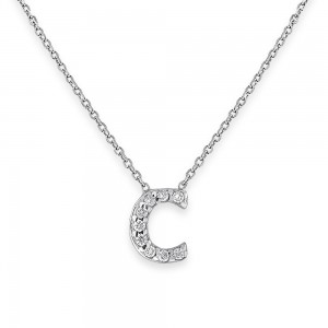 Deutsch Signature Bitty Block Letter C Pendant