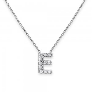 Deutsch Signature Bitty Block Letter E Pendant