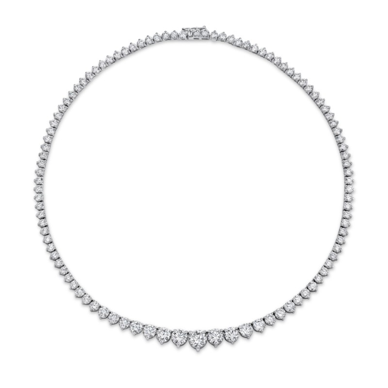 Norman Silverman Round Center Stone Diamond Necklace