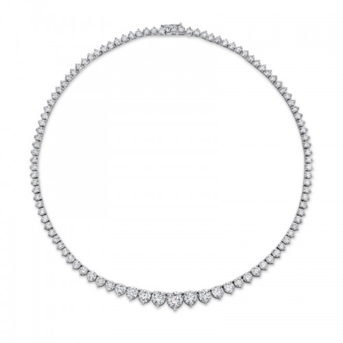 Norman Silverman Round Center Stone Diamond Necklace