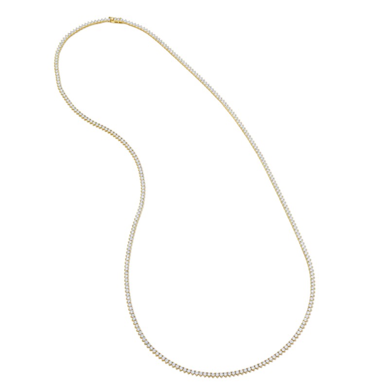 Norman Silverman 18.49 Carat 18K Diamond Necklace