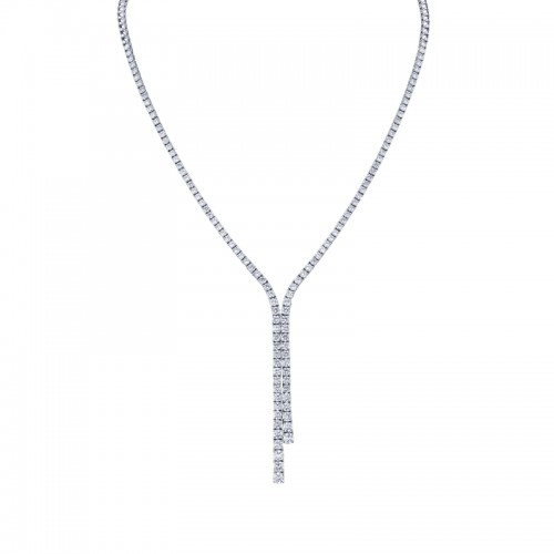 Norman Silverman 7.24 Carat Half-Way Graduated Lariat
