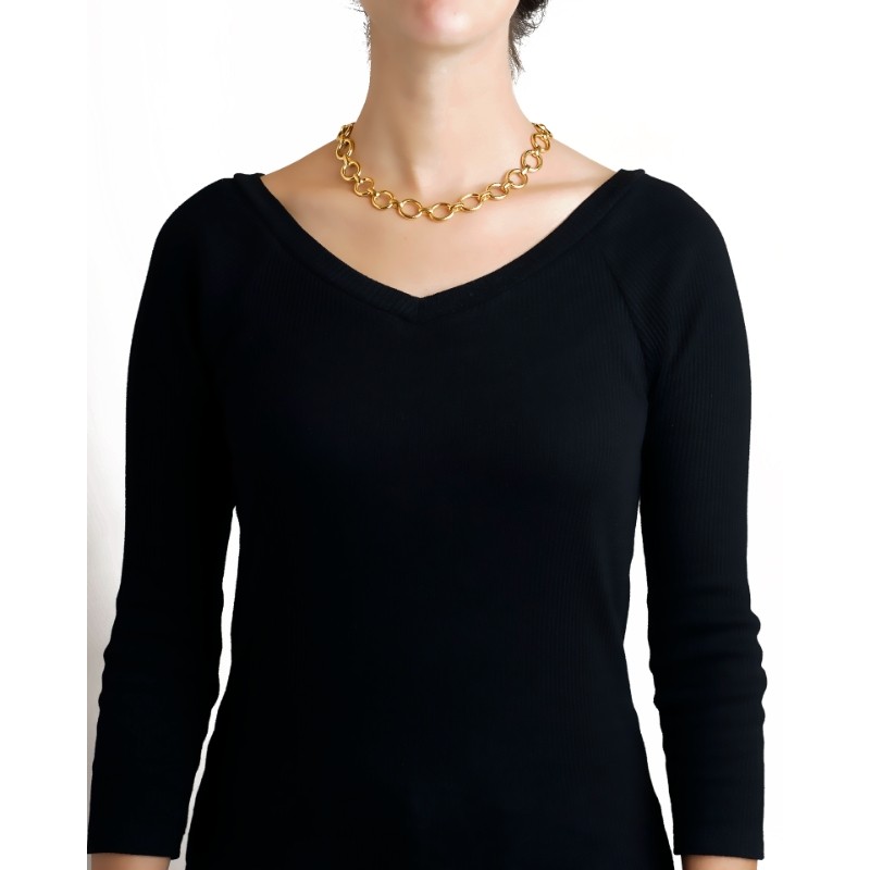 Smooth Link' Necklace - 17