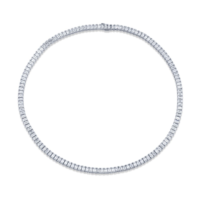 Norman Silverman 24.69 Carat 18K White Gold Necklace