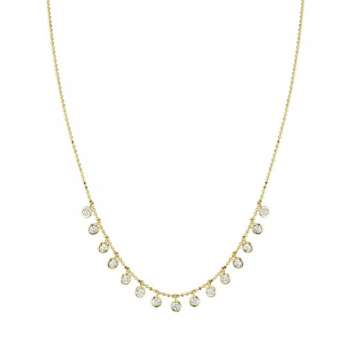 Norman Silverman Dangle Diamond Necklace