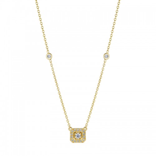 Emerald Shape Necklace