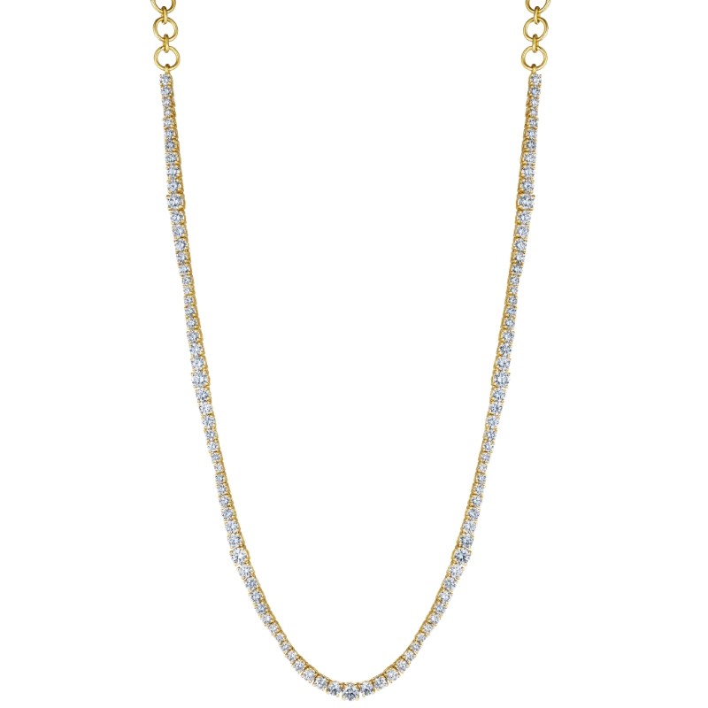 Wave Tennis Necklace
