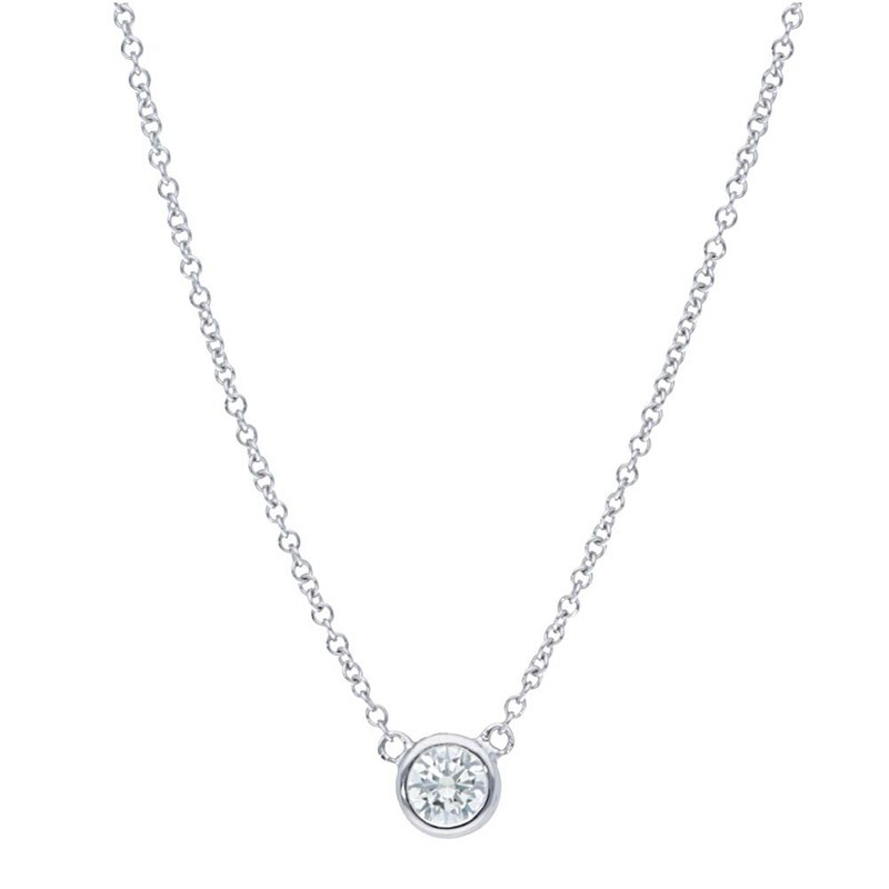 Deutsch Signature Single Polished Bezel Diamonds by the Yard Necklace