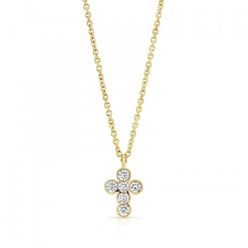 Rahaminov 18K Yellow Gold Cross Pendant