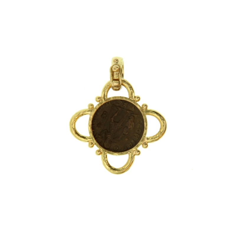 Roman Bronze Coin Pendant