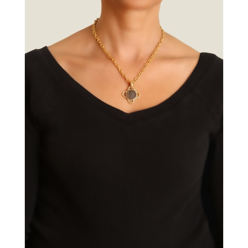 Roman Bronze Coin Pendant