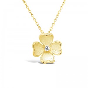 Rudolf Friedmann Gold Diamond Flower Pendant